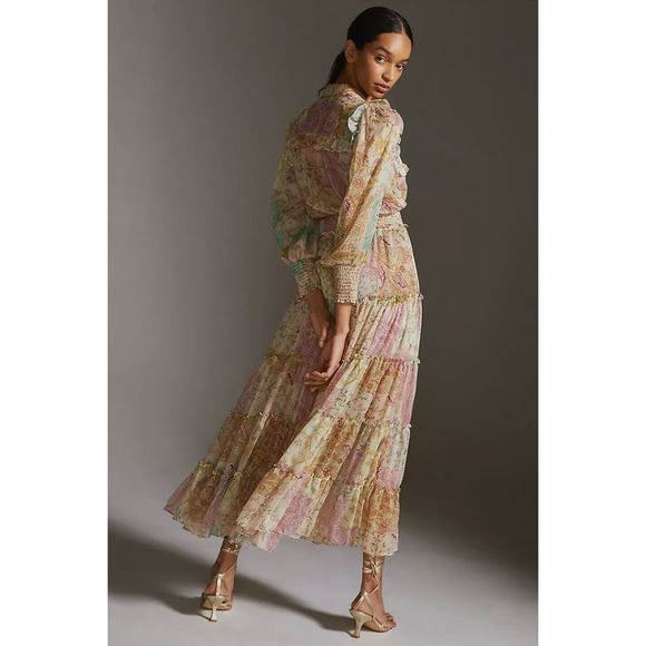 Anthropologie MISA V-Neck Buttonfront Maxi Dress $478 - Picture 3 of 7